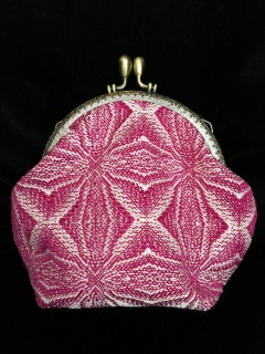 Hand woven fabric clutch purse