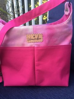Hand dyed fabric purse