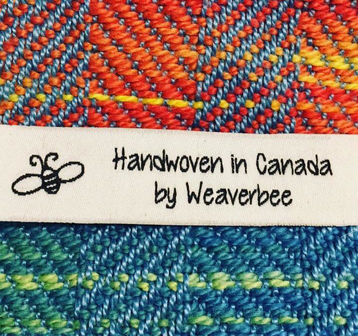 Weaver tag- Handmade in Canada